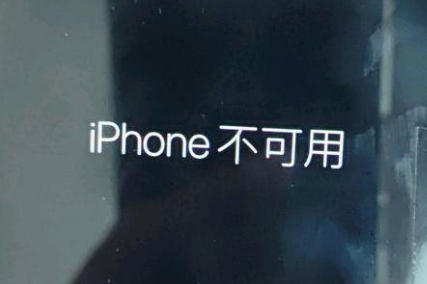 徐闻苹果服务网点分享锁屏界面显示“iPhone 不可用”如何解决 