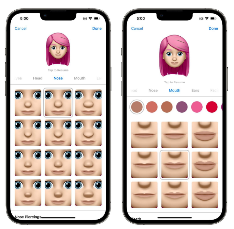 徐闻苹果手机维修分享​iOS 16中的拟我表情有了哪些变化和升级 