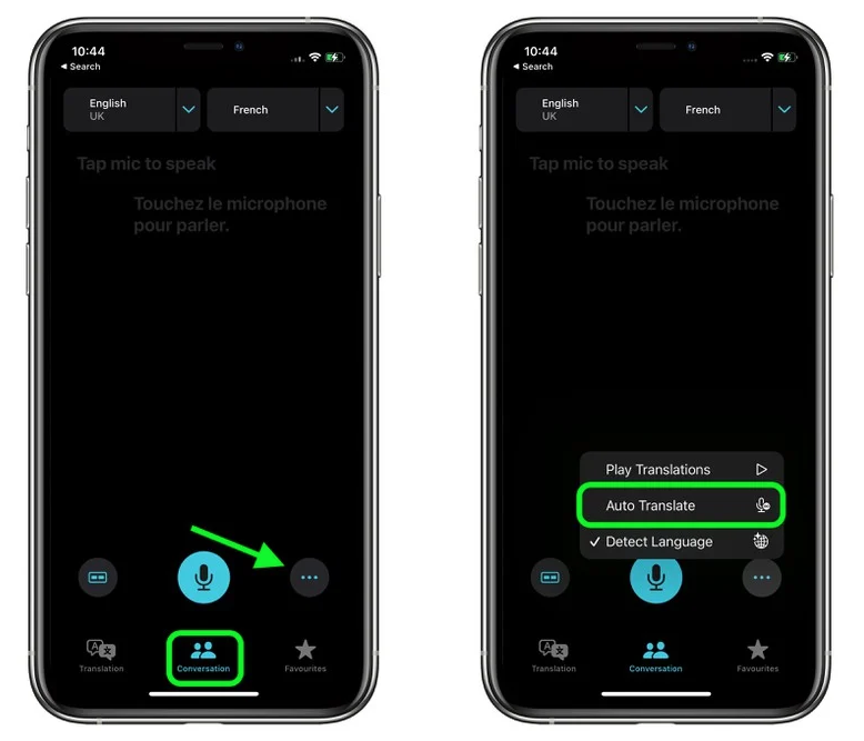 徐闻苹果手机维修分享iOS 15 “翻译” App 新改进 